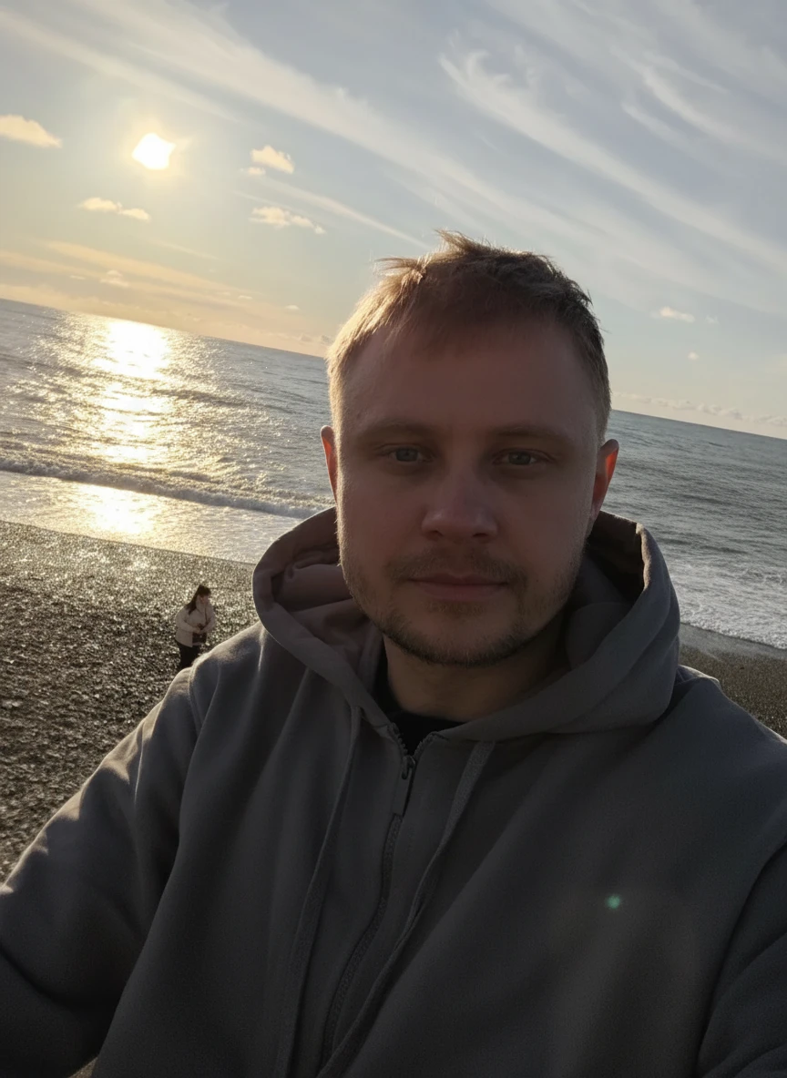 Селфи на память — день от пухлого снега до морского заката